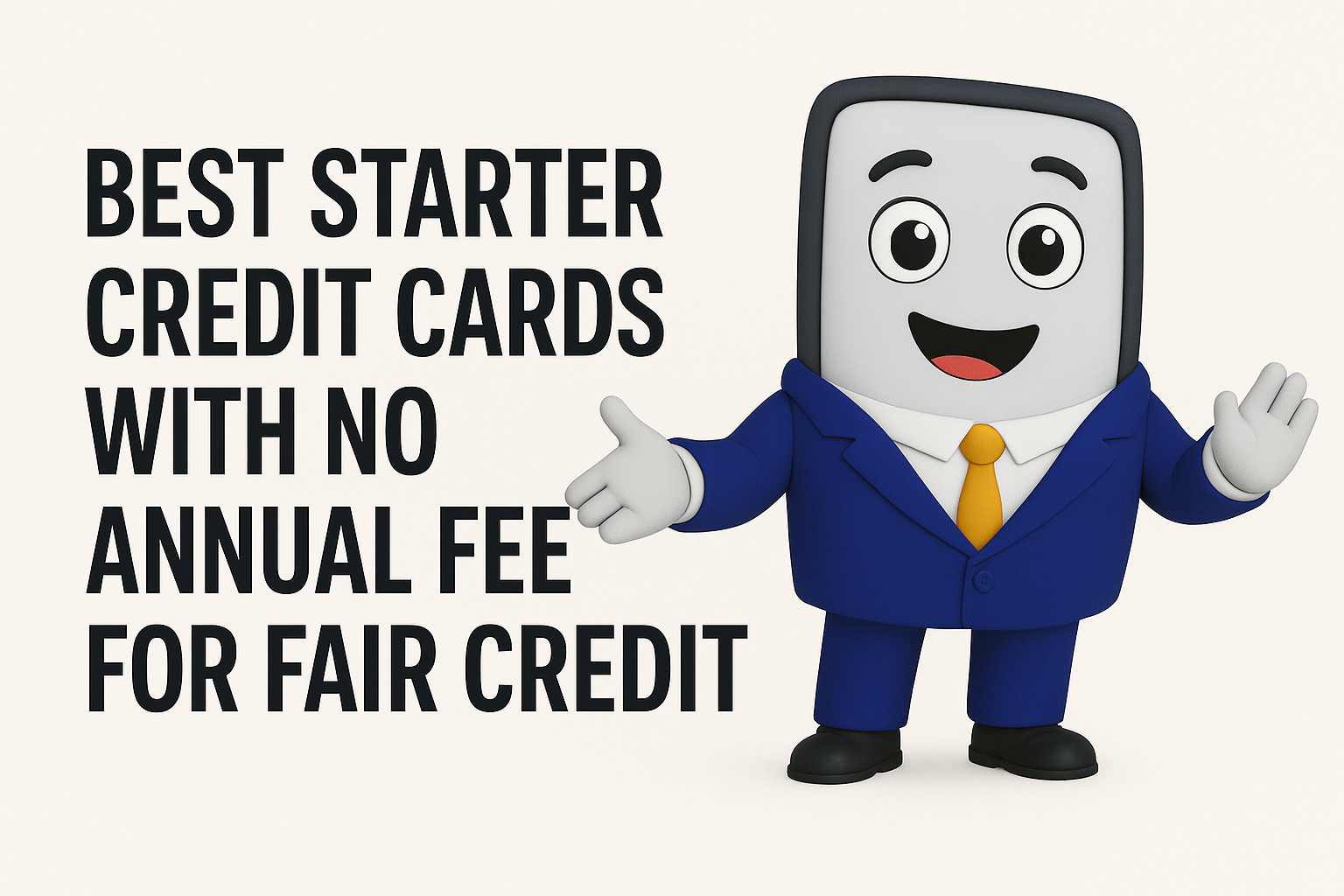 Best Starter Credit Cards with No Annual Fee
