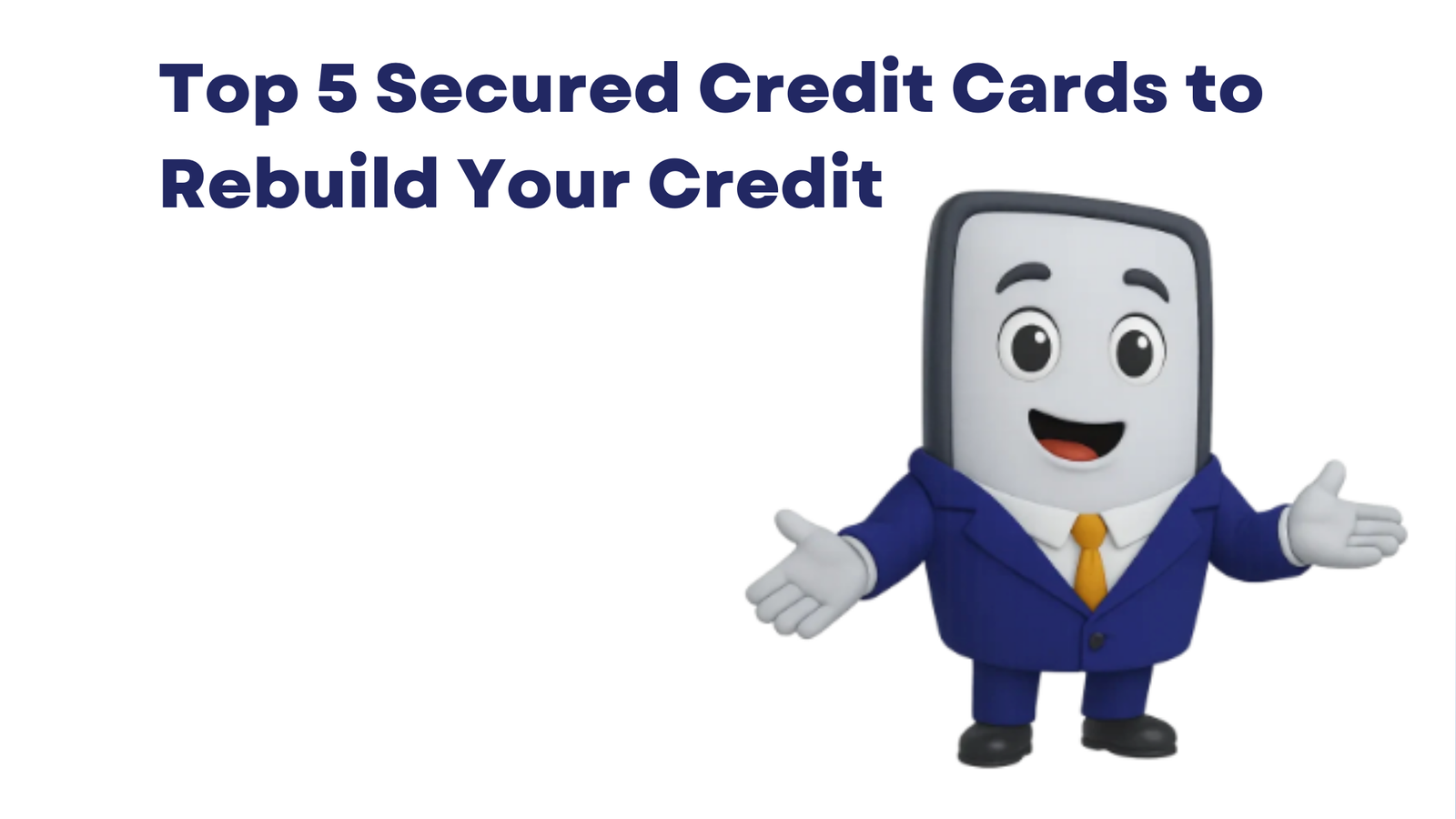 Top 5 Secured Credit Cards to Rebuild Your Credit
