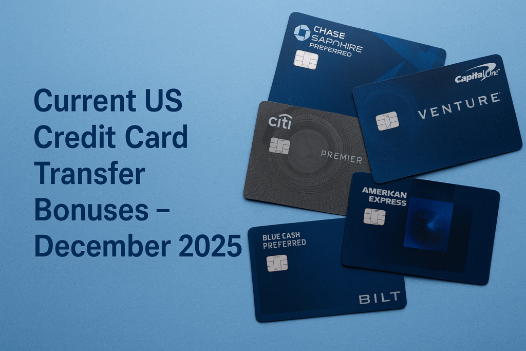 Current US Credit Card Transfer Bonuses 2025 | The Cards Guy